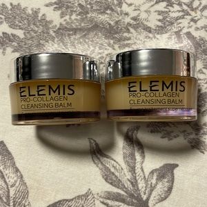 Lot of 2 Elemis Pro Collagen Cleansing Balm .7 oz 20 g Travel Size NEW
